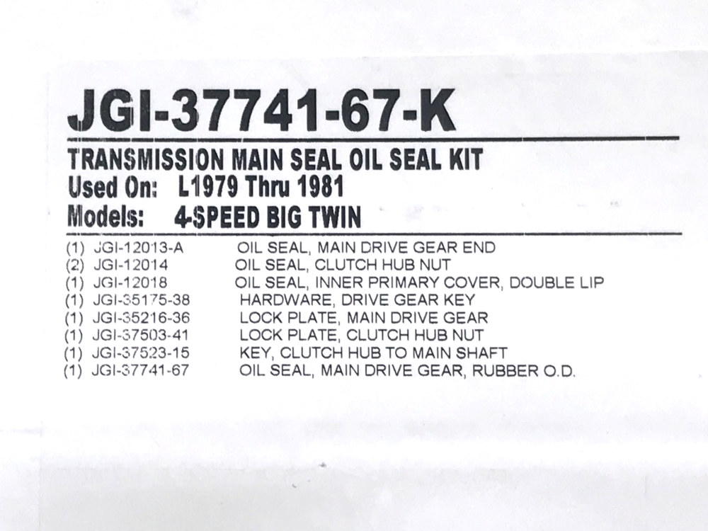 Seal Kit; Trans M/Shaft BT%2780-81