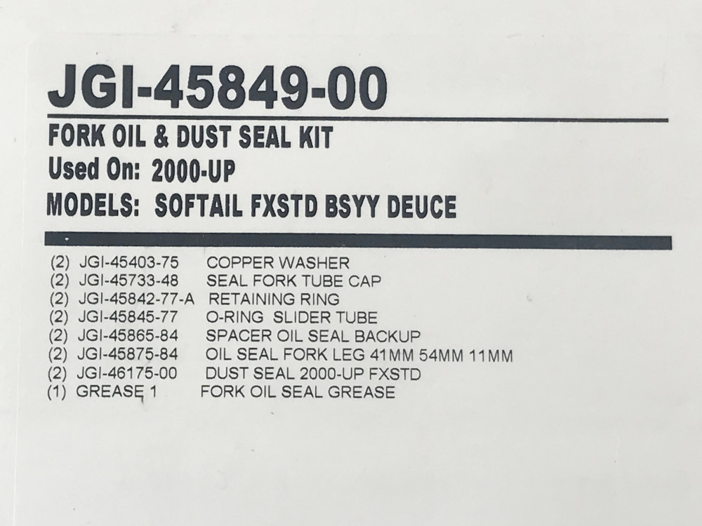Seal Kit; Fork 41mm FXSTD%2700-07