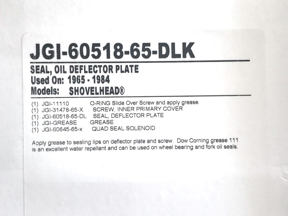 James Gaskets Inc Starter Housing Gasket & Seal Kit with Pivot Screw. Fits 4Spd Big Twin 1965-1985 with OEM Chain Primary & Final Drive.