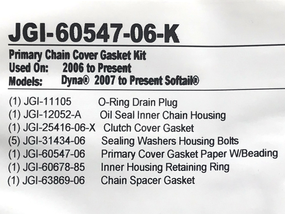 Gasket Kit; Prim S/Tail%2707-17 &