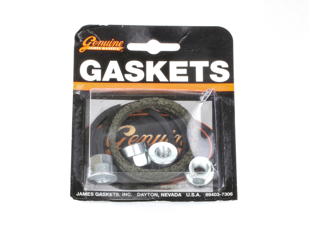 James Gaskets Inc Exhaust Gasket Kit with Race/Screamin Eagle Style Gaskets. Fits Big Twin 1984up & Sportster 1986-2021.