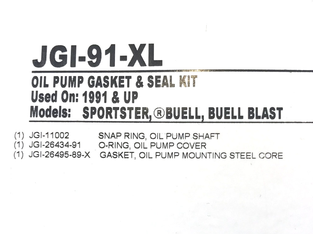 Gasket Kit; O/Pump XL%2791-21