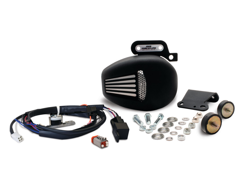 Jims Forceflow Head Cooler – Black. Fits Touring 2017up.
