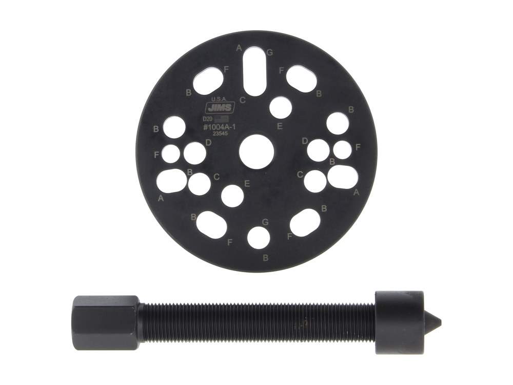 Jims Clutch Hub Puller Tool. Use on Big Twin 1936-1989 & Sportster 1954-1989.
