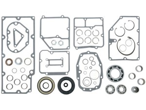 Jims Transmission Rebuild Kit. Fits 5Spd Big Twin 1991-1998 & Aftermarket 6 Speed with the Smaller 1991-1998 Trapdoor Bearings. Jims Transmission Rebuild Kit. Fits 5Spd Big Twin 1991-1998 & Aftermarket 6 Speed with the Smaller 1991-1998 Trapdoor Bearings.