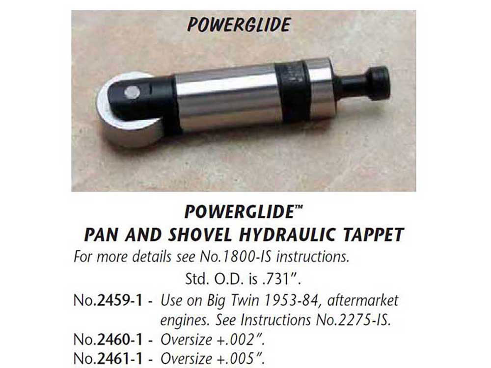 Jims +.005in. Hydraulic Tappet. Fits Big Twin 1953-1984.