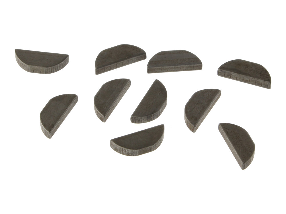 Jims Pinion Shaft Gear Key – Pack 10. Fits Big Twin Pinion Gear 1954-1990 & Fits Big Twin Oil Pump Drive Gear 1954-1975.