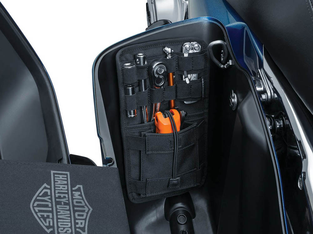 Kuryakyn Internal Saddlebag Organizer – Black. Fits Touring with OEM Hard Saddlebags.