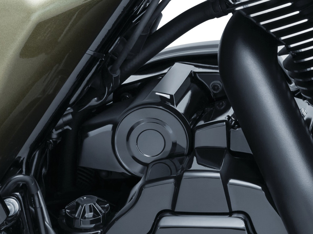 Starter Cvr; M8 FLH%2717up Blk