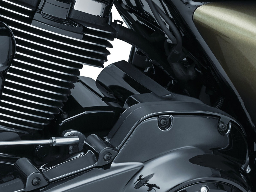 Kuryakyn Precision Starter Cover – Black. Fits Touring 2017up.