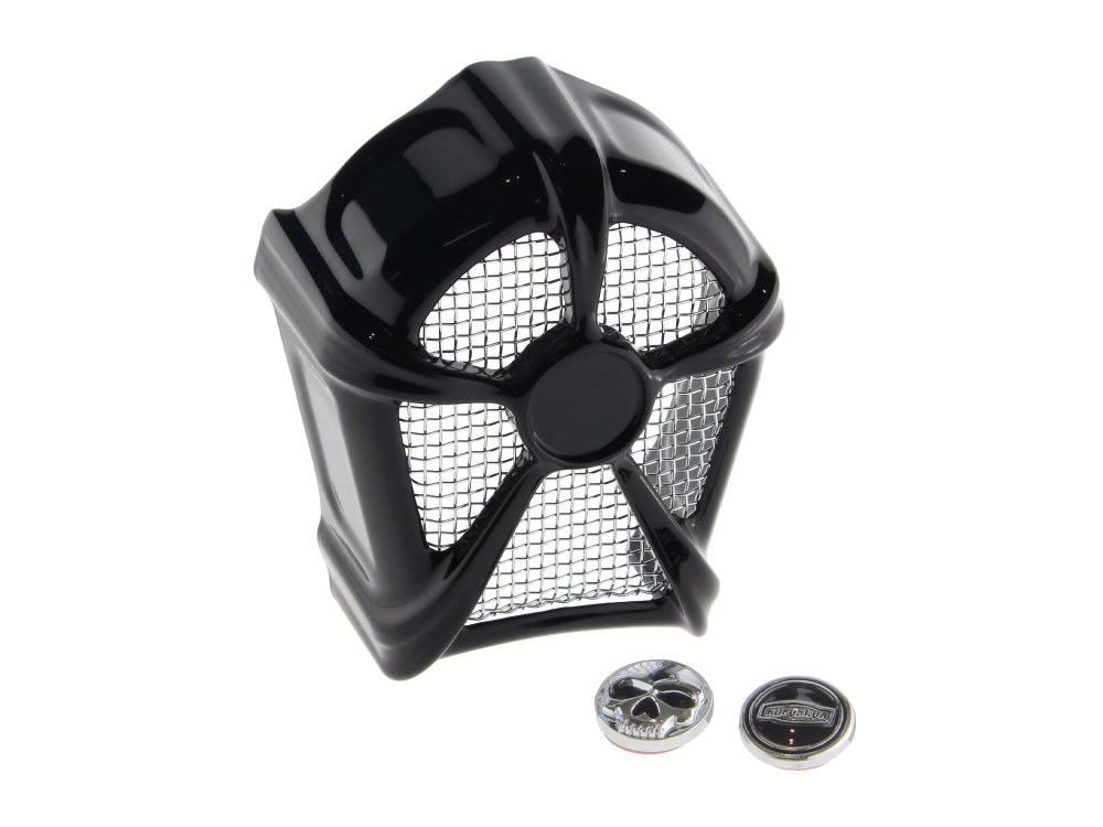 Horn Cvr; Mach 2 Blk w/Chr mesh