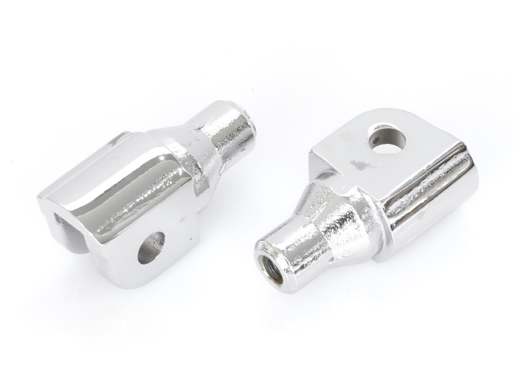 Kuryakyn Front Footpeg Mounts – Chrome. Fits Honda & Suzuki.