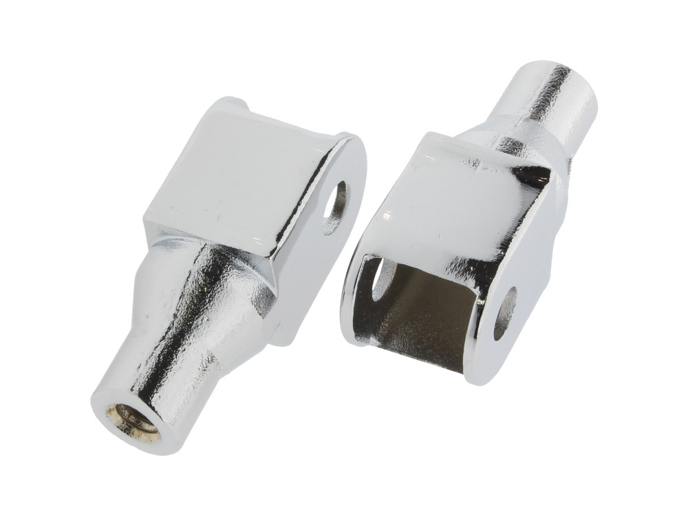 Kuryakyn Front Tapered Footpeg Mounts – Chrome. Fits Honda.