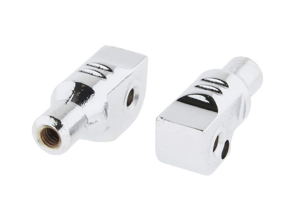 Kuryakyn Rear Tapered Footpeg Mounts – Chrome. Fits Yamaha.