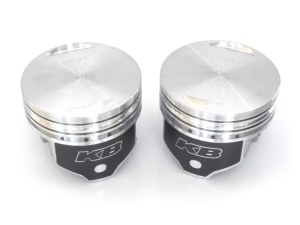 KEITH BLACK PISTONS Std Flat Top Pistons with 8.6:1 Compression Ratio. Fits Big Twin 1984-1999 with Evo Engine. KEITH BLACK PISTONS Std Flat Top Pistons with 8.6:1 Compression Ratio. Fits Big Twin 1984-1999 with Evo Engine.