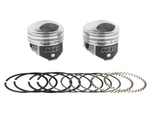 KEITH BLACK PISTONS +.010in. Pistons with 8.5:1 Compression Ratio. Fits Big Twin 1941-1979 with 1200cc Engine. KEITH BLACK PISTONS +.010in. Pistons with 8.5:1 Compression Ratio. Fits Big Twin 1941-1979 with 1200cc Engine.