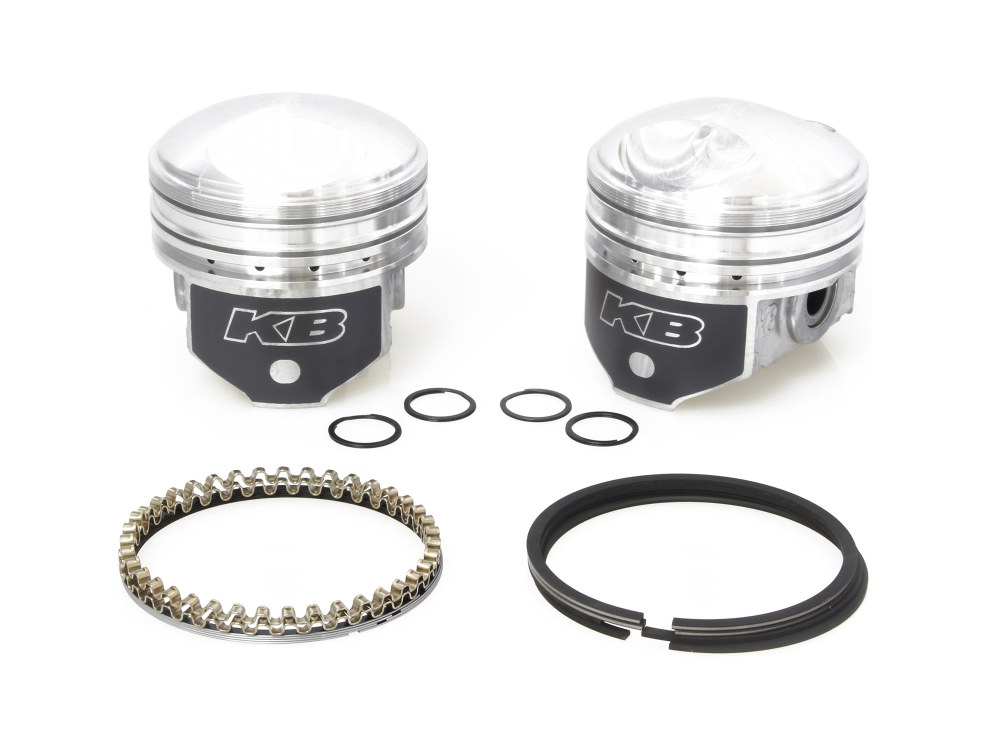 KEITH BLACK PISTONS +.040in. Pistons with 8.5:1 Compression Ratio. Fits Big Twin 1941-1979 with 1200cc Engine.