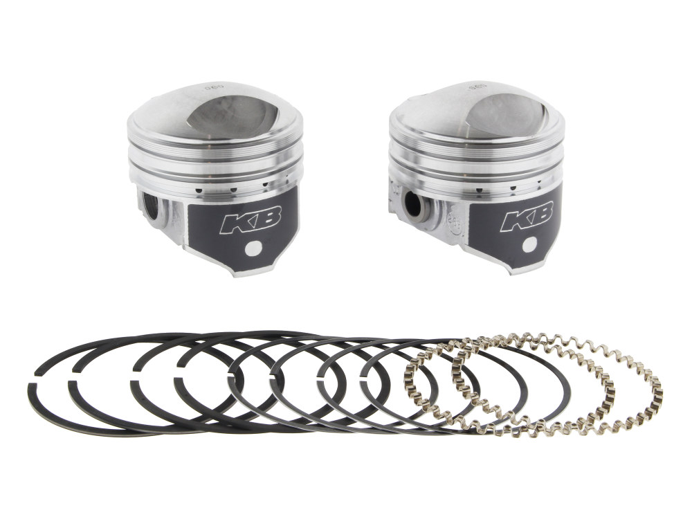 KEITH BLACK PISTONS +.060in. Pistons with 8.5:1 Compression Ratio. Fits Big Twin 1941-1979 with 1200cc Engine.