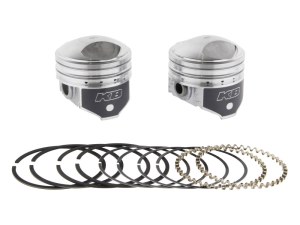 KEITH BLACK PISTONS +.060in. Pistons with 8.5:1 Compression Ratio. Fits Big Twin 1941-1979 with 1200cc Engine. KEITH BLACK PISTONS +.060in. Pistons with 8.5:1 Compression Ratio. Fits Big Twin 1941-1979 with 1200cc Engine.