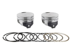 KEITH BLACK PISTONS +.010in. Flat Top Pistons with 9.0:1 Compression Ratio. Fits Sportster 1986-2021 with 1200cc Engine & Sportster 1986-1987 with 1100cc Engine. KEITH BLACK PISTONS +.010in. Flat Top Pistons with 9.0:1 Compression Ratio. Fits Sportster 1986-2021 with 1200cc Engine & Sportster 1986-1987 with 1100cc Engine.