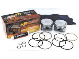 KEITH BLACK PISTONS Std Flat Top Pistons with 9.0:1 Compression Ratio. Fits Sportster 1986-2021 with 1200cc Engine & Sportster 1986-1987 with 1100cc Engine.