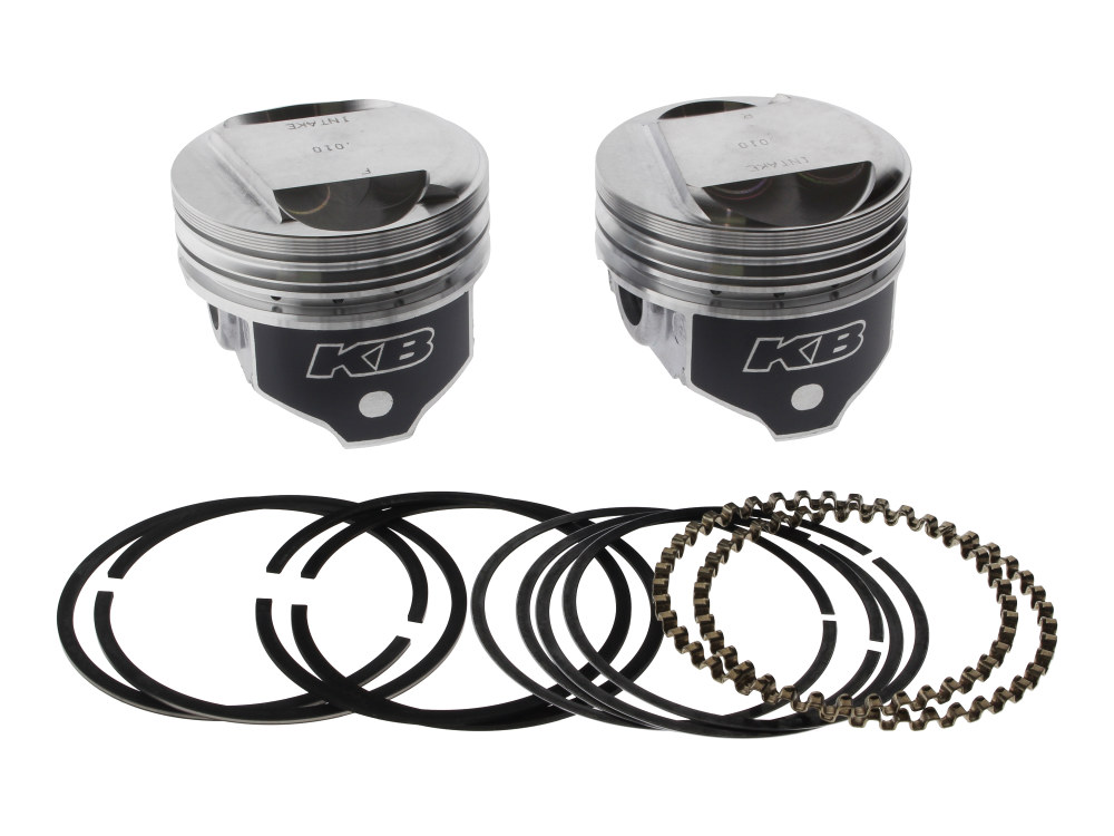 KEITH BLACK PISTONS +.010in. Dome Top Pistons with 10.5:1 Compression Ratio. Fits Big Twin 1984-1999 with Evo Engine.
