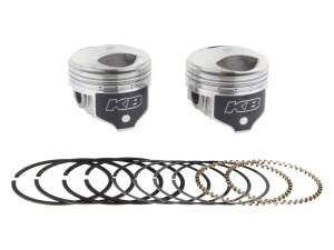 KEITH BLACK PISTONS +.010in. Dome Top Pistons with 8.3:1 Compression Ratio. Fits Big Twin 1978-1984 with 1340cc Shovel Engine. KEITH BLACK PISTONS +.010in. Dome Top Pistons with 8.3:1 Compression Ratio. Fits Big Twin 1978-1984 with 1340cc Shovel Engine.
