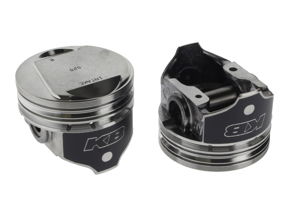 KEITH BLACK PISTONS +.020in. Dome Top Pistons with 9.6:1 Compression Ratio. Fits Big Twin 1984-1999 with Evo Engine.