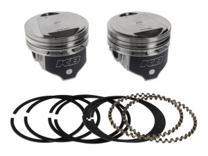 KEITH BLACK PISTONS +.030in. Dome Top Pistons with 9.6:1 Compression Ratio. Fits Big Twin 1984-1999 with Evo Engine. KEITH BLACK PISTONS +.030in. Dome Top Pistons with 9.6:1 Compression Ratio. Fits Big Twin 1984-1999 with Evo Engine.
