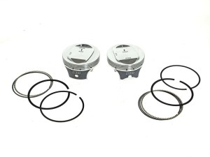 KEITH BLACK PISTONS +.010in. Dome Top Pistons with 10.0:1 Compression Ratio. Fits CVO Twin Cam 2007-2017 with 110ci Engine & ‘S’ Models with 110ci Engines. KEITH BLACK PISTONS +.010in. Dome Top Pistons with 10.0:1 Compression Ratio. Fits CVO Twin Cam 2007-2017 with 110ci Engine & ‘S’ Models with 110ci Engines.