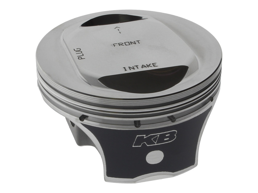 KEITH BLACK PISTONS +.010in. Dome Top Pistons with 10.5:1 Compression Ratio. Fits Twin Cam 2007-2017 with 103ci Engine & Big Bore 96ci to 103ci Conversion.
