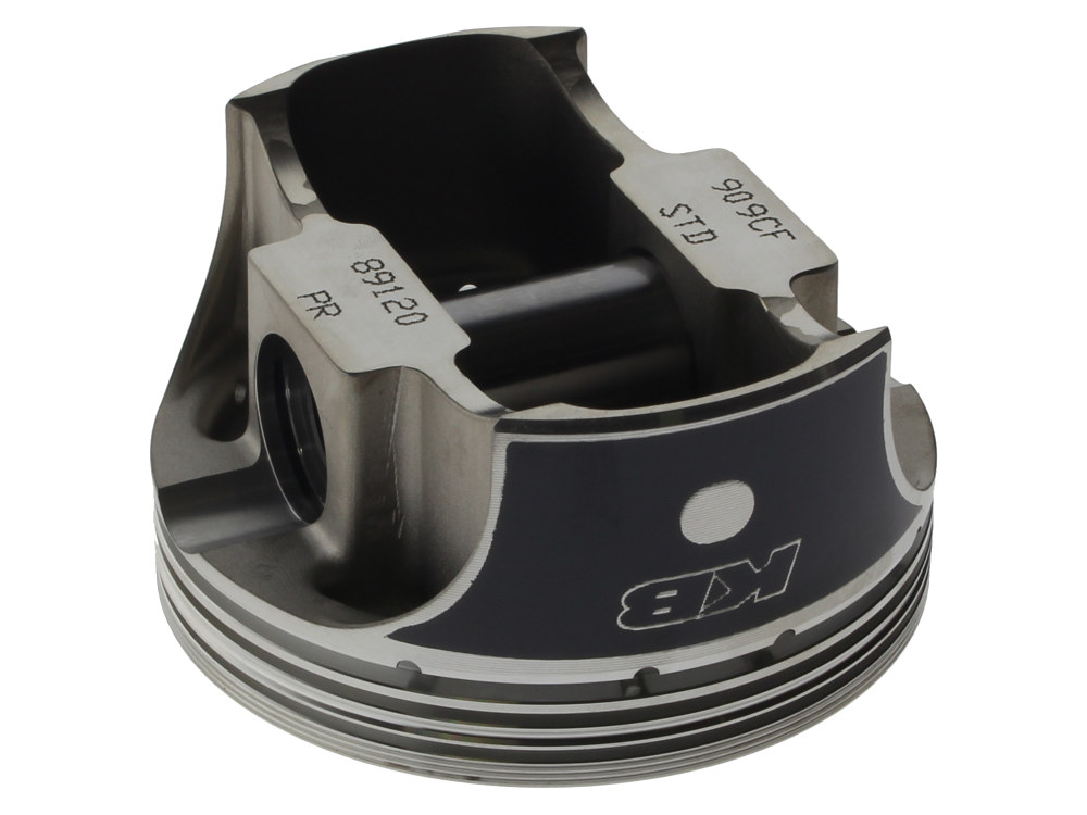 KEITH BLACK PISTONS Std Dome Top Pistons with 10.5:1 Compression Ratio. Fits Twin Cam Twin Cam 2007-2017 with 103ci Engine & Big Bore 96ci to 103ci Conversion.