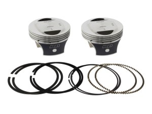 KEITH BLACK PISTONS Std Dome Top Pistons with 10.5:1 Compression Ratio. Fits Twin Cam Twin Cam 2007-2017 with 103ci Engine & Big Bore 96ci to 103ci Conversion. KEITH BLACK PISTONS Std Dome Top Pistons with 10.5:1 Compression Ratio. Fits Twin Cam Twin Cam 2007-2017 with 103ci Engine & Big Bore 96ci to 103ci Conversion.