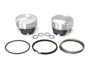 KEITH BLACK PISTONS +.020in. Dome Top Pistons with 10.5:1 Compression Ratio. Fits Big Twin 1984-1999. KEITH BLACK PISTONS +.020in. Dome Top Pistons with 10.5:1 Compression Ratio. Fits Big Twin 1984-1999.
