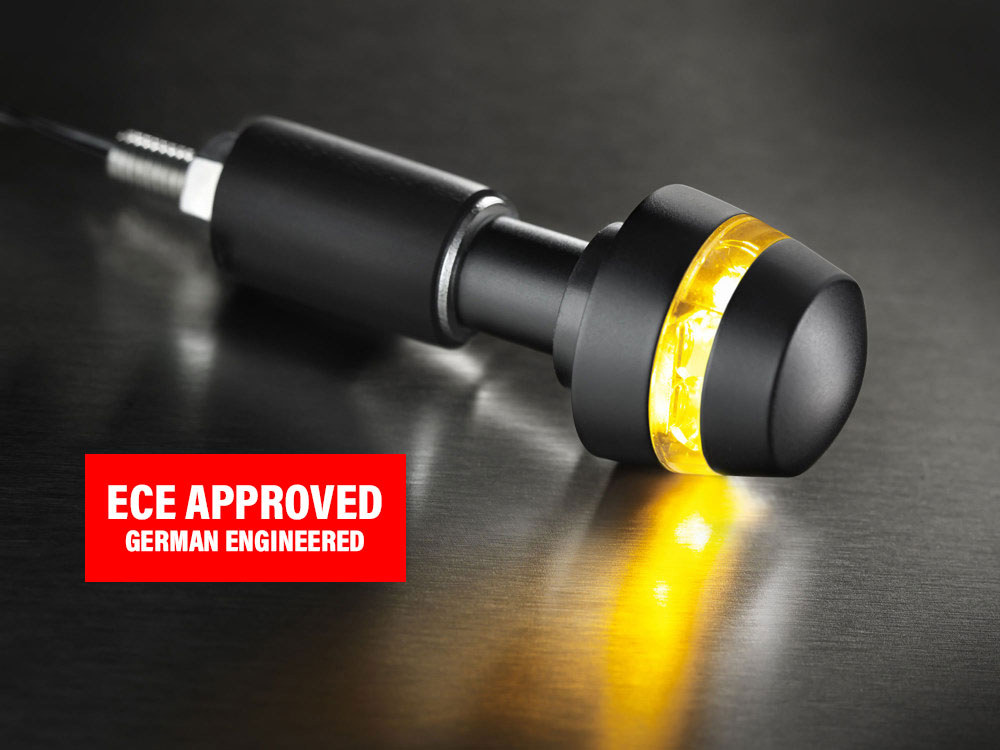 kellermann BL 2000 LED Handlebar End Turn Signal – Black.