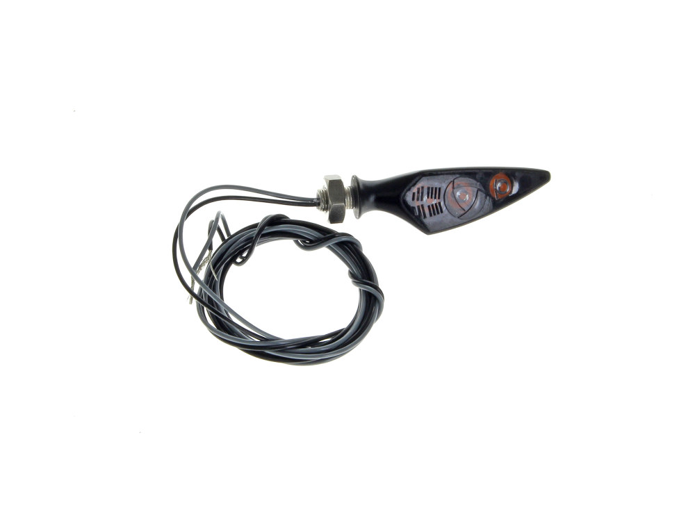 kellermann Rhombus S Dark LED Left Hand Front / Right Hand Rear Turn Signal – Black.
