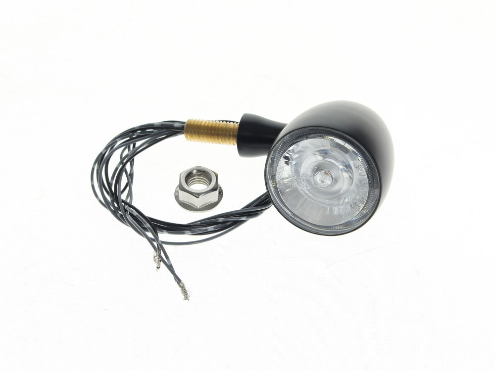 kellermann Bullet 1000 PL LED Turn Signal – Amber Turn – White Running Light – Black.