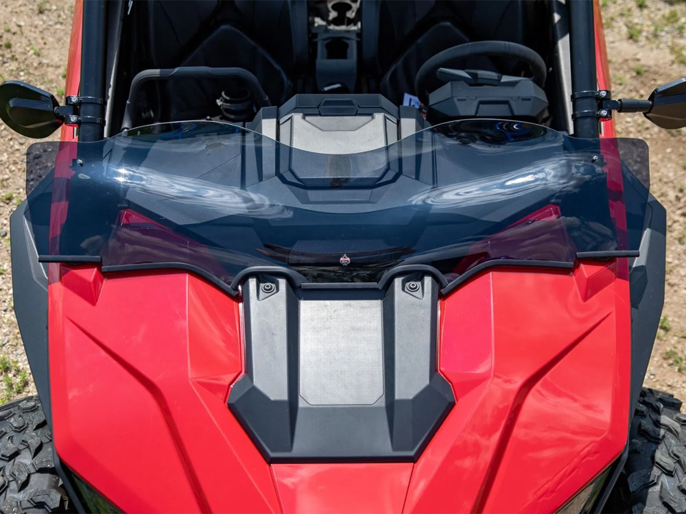KLOCK WERKS UTV Flare Windshield – Dark Smoke. Fits Polaris RZR Pro XP 2020up.