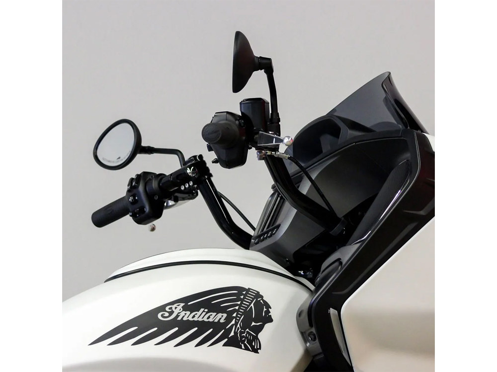 KLOCK WERKS 13in. x 1-1/4in. KlipHanger Handlebar – Black. Fits Indian Challenger 2020up.