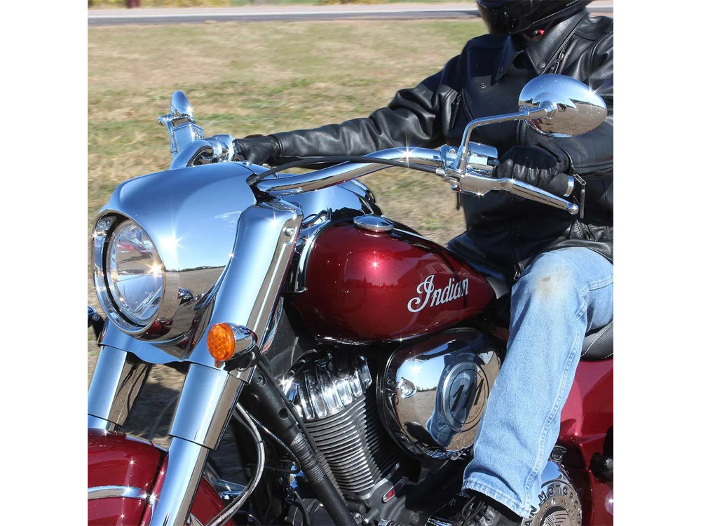 KLOCK WERKS Prairie Handlebar – Chrome. Fits Indian Chief, Vintage, Dark Horse & Springfield 2018up