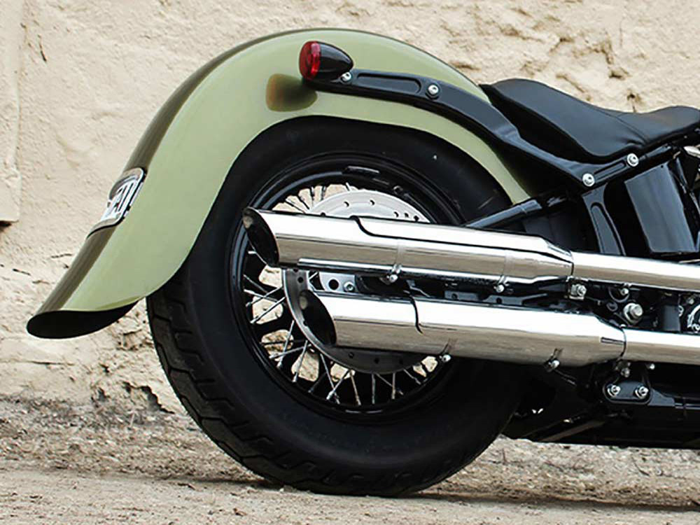 KLOCK WERKS Stretched 4in. Extended Rear Fender – Frenched. Fits Softail Slim 2012-2017.