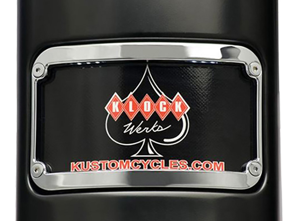 KLOCK WERKS Curved Number Plate Frame with LED Lights – Chrome.