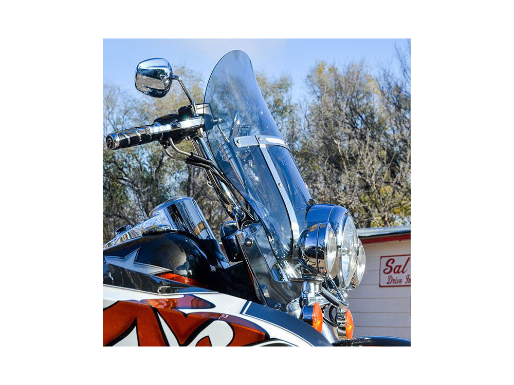 KLOCK WERKS 19.5in. Billboard Flare Windshield – Tint. Fits Road King 1994up & Dyna Switchback 2012-2016.