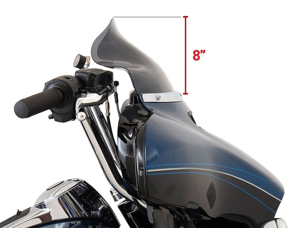 KLOCK WERKS 8.5in. Flare Windshield – Tinted. Fits Electra Glide, Tri Glide & Street Glide 2014-2023