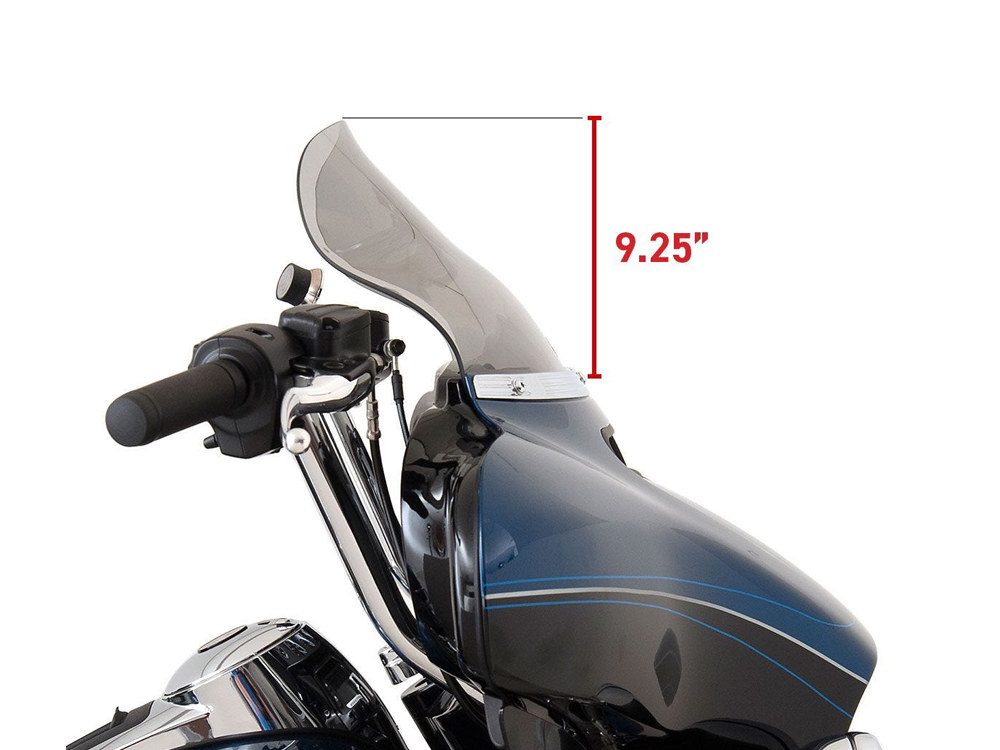 KLOCK WERKS 10.5in. Flare Windshield – Dark Smoke. Fits Electra Glide, Tri Glide & Street Glide 2014-2023