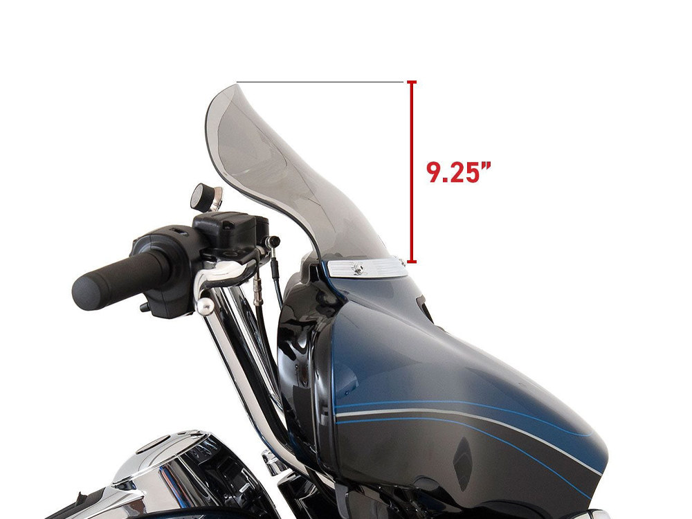 KLOCK WERKS 10.5in. Flare Windshield – Tinted. Fits Electra Glide, Tri Glide & Street Glide 2014-2023