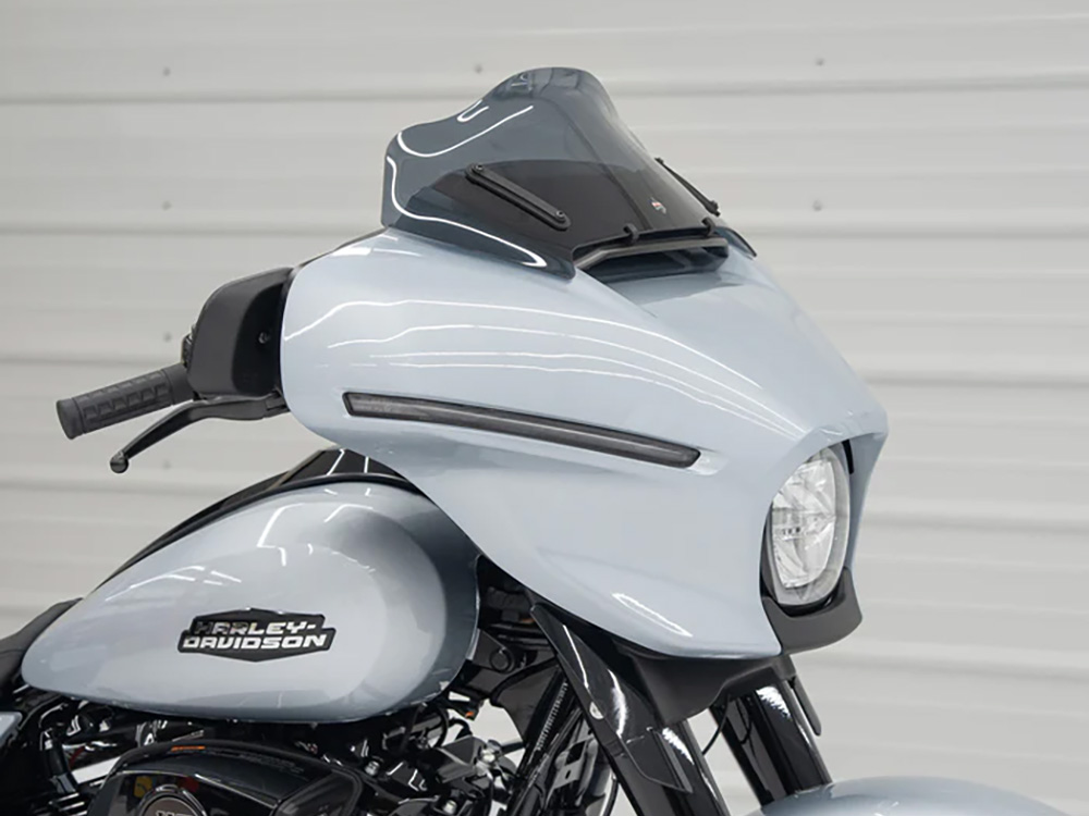 KLOCK WERKS 8in. Flare Windshield – Dark Smoke. Fits CVO Street Glide 2023up & Street Glide 2024up