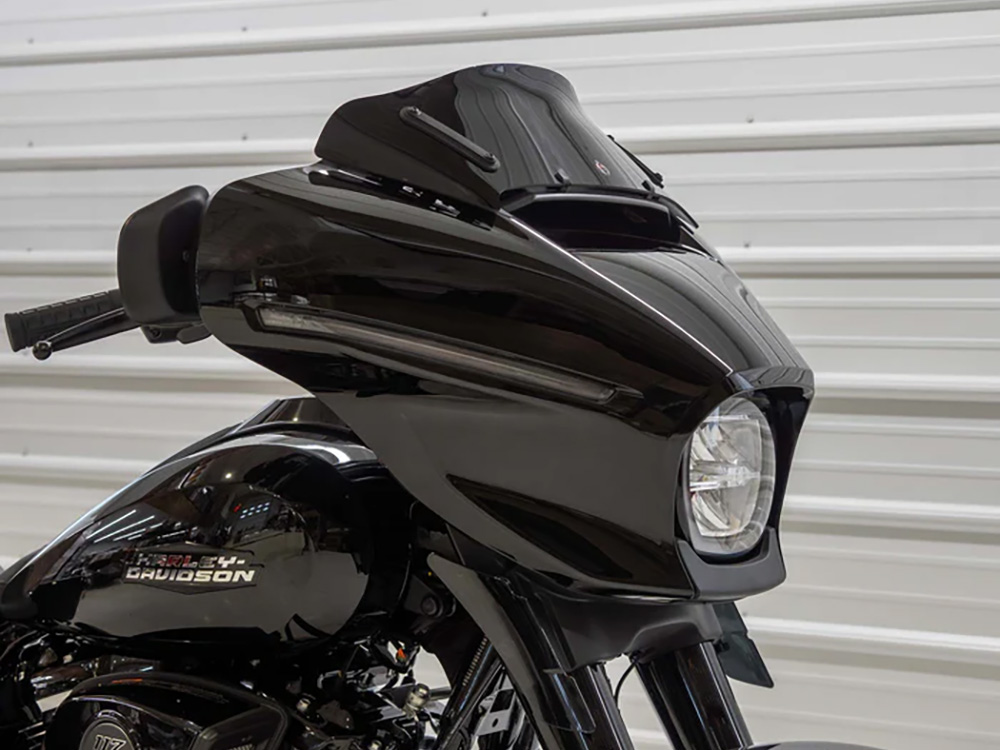 KLOCK WERKS 6.5in. Flare Windshield – Black. Fits CVO Street Glide 2023up & Street Glide 2024up