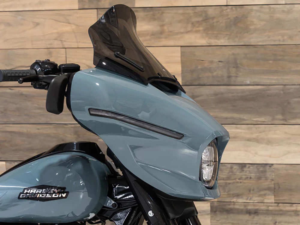 KLOCK WERKS 12in. Flare Windshield – Dark Smoke. Fits CVO Street Glide 2023up & Street Glide 2024up