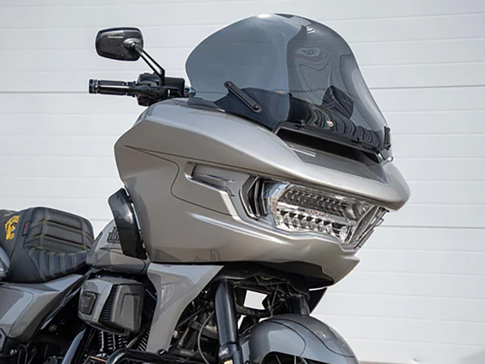 KLOCK WERKS 15in. Pro-Touring Flare Windshield – Dark Smoke. Fits CVO Road Glide 2023up & Road Glide 2024up